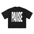 Black Pause Tee