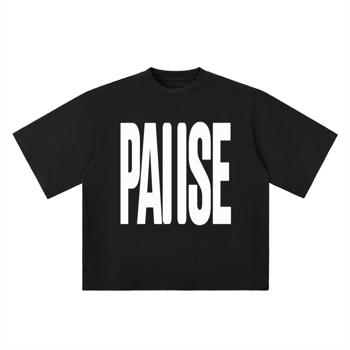 Black Pause Tee